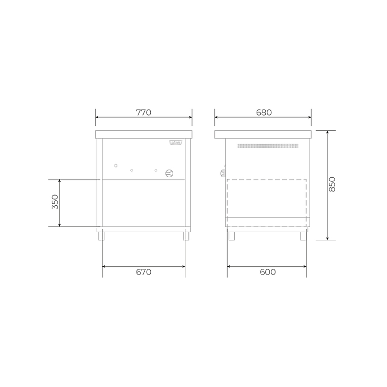 Módulo baño maría 2 depósitos 20L GLP 4