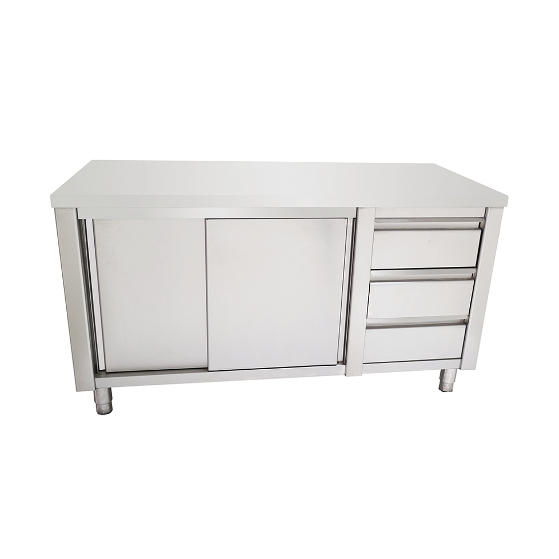 Meson cerr. 3 cajones 1500x600x850mm 1