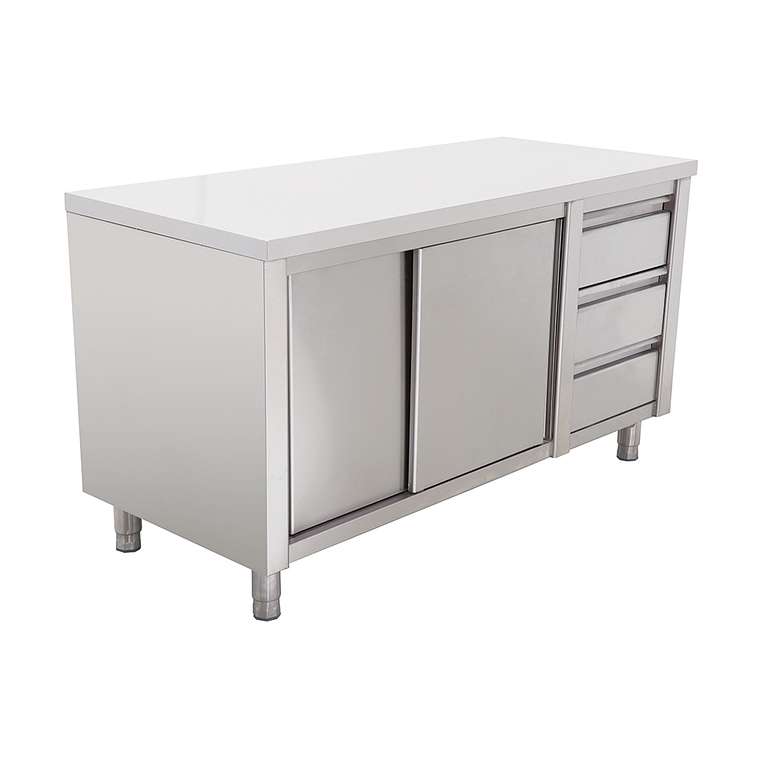 Meson cerr. 3 cajones 1500x600x850mm 4