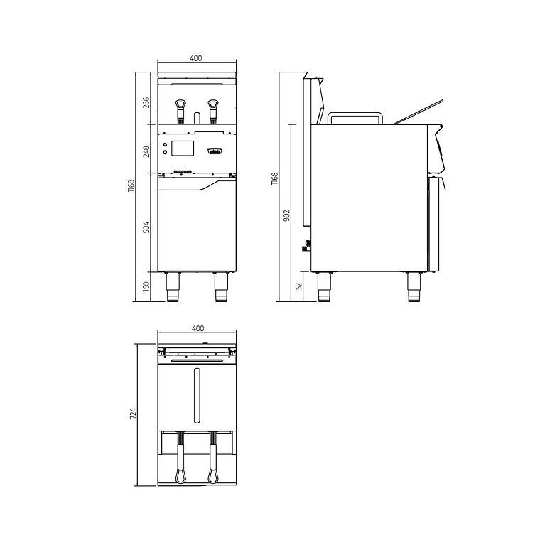 FREIDORA 25 LT.  GLP 2