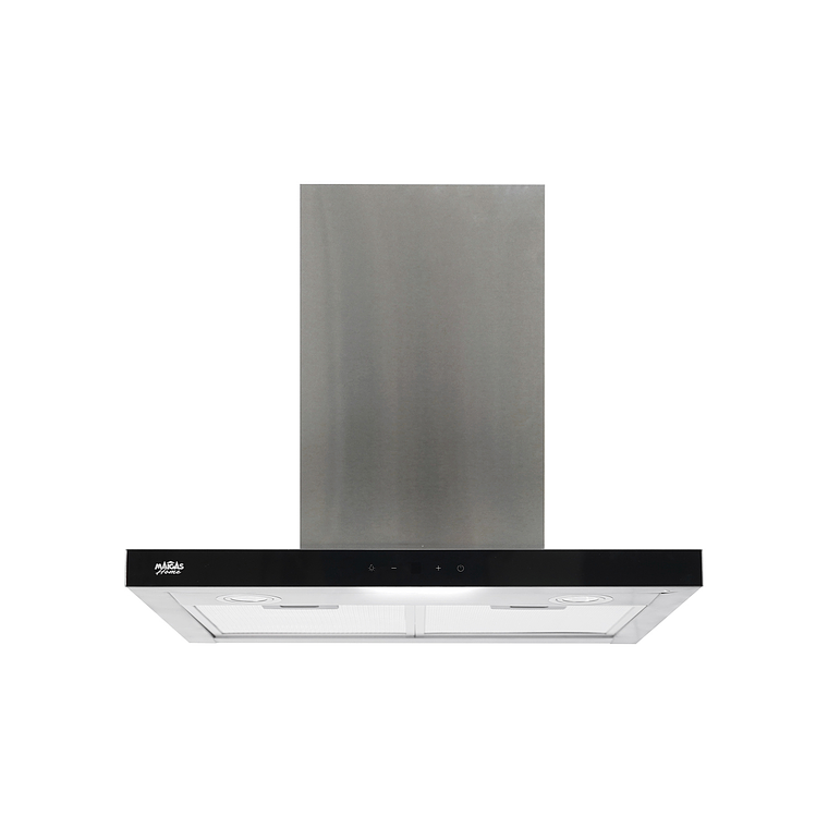 CAMPANA RECTANGULAR TOUCH FRENTE INOX 60CM 1