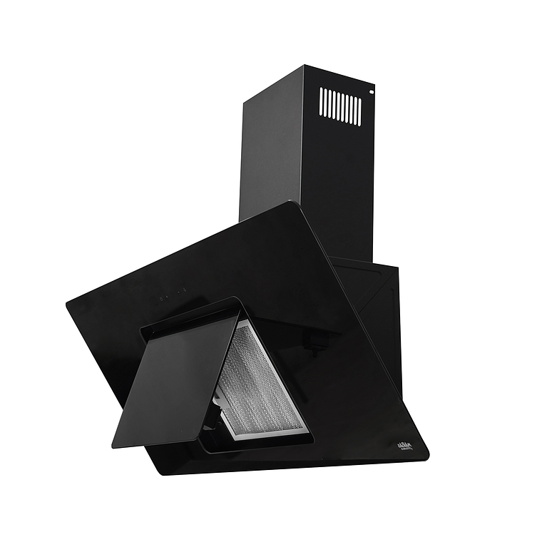 CAMPANA VIDRIO NEGRO CONTROL BOTON 90CM 3