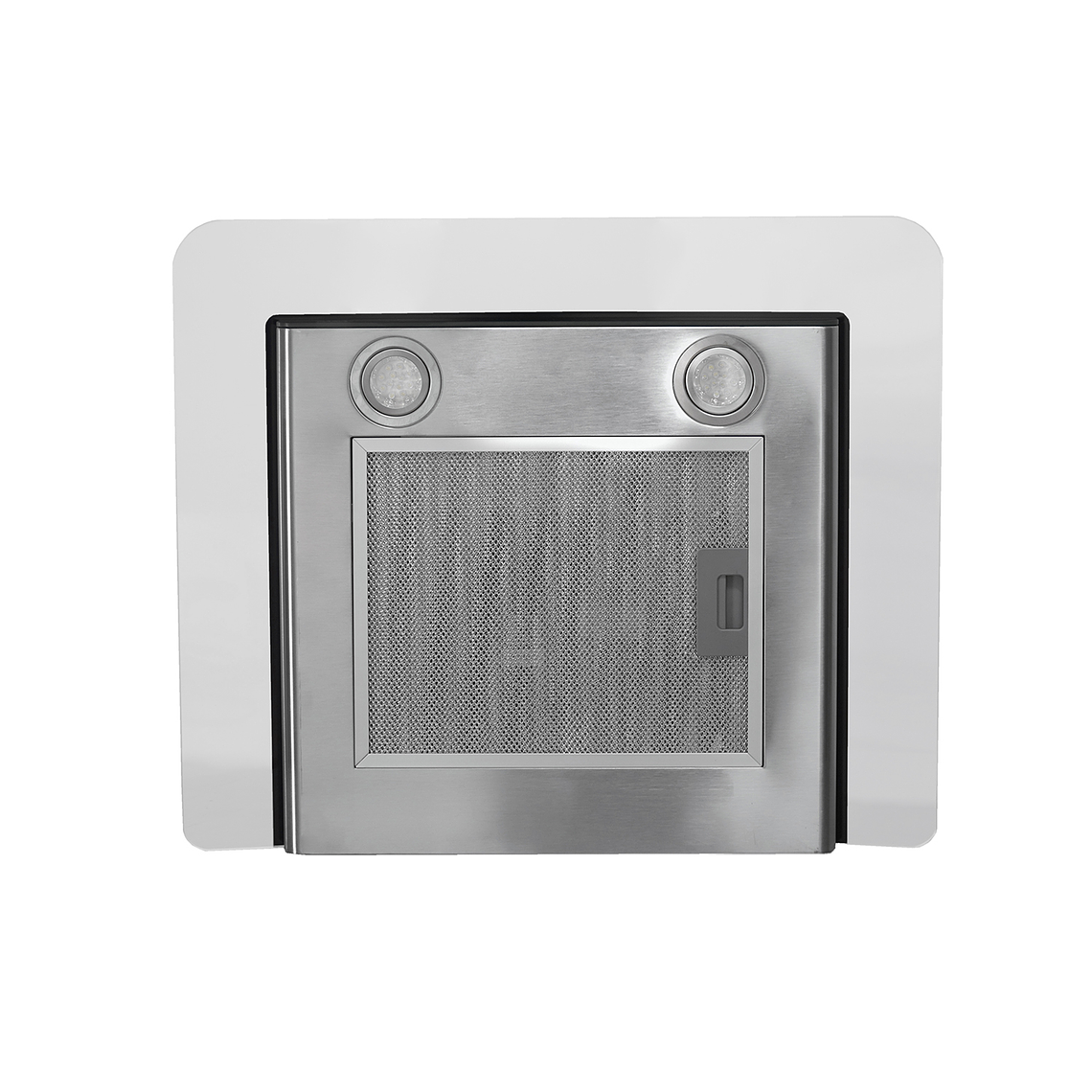 CAMPANA INOX + VIDRIO CURVO TOUCH 3