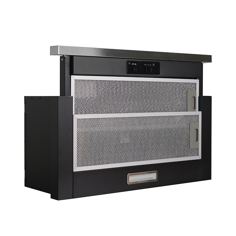 CAMPANA RETRACTIL AUTOMATICA NEGRA 3