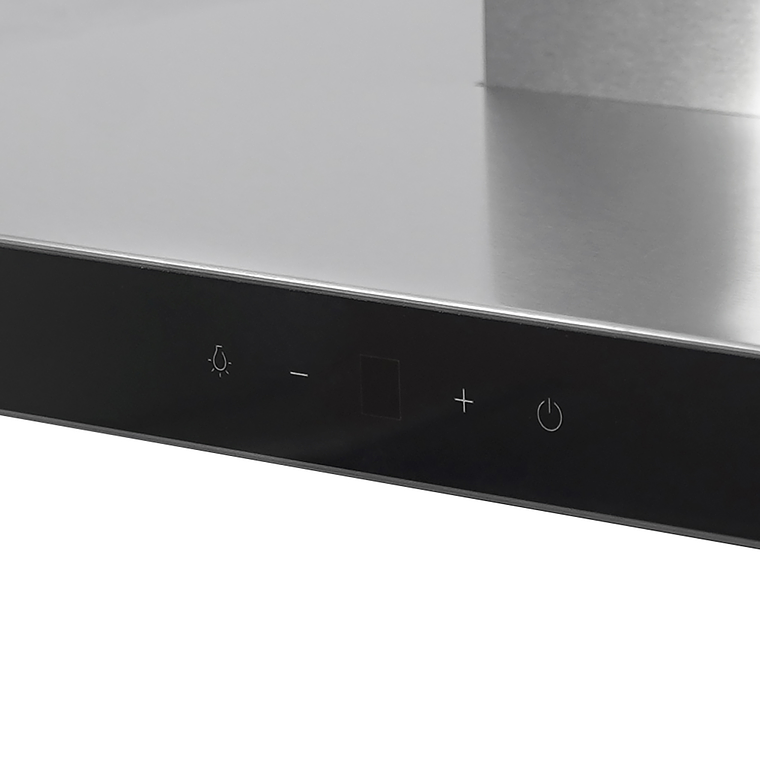 CAMPANA RECTANGULAR TOUCH FRENTE INOX 60CM 4