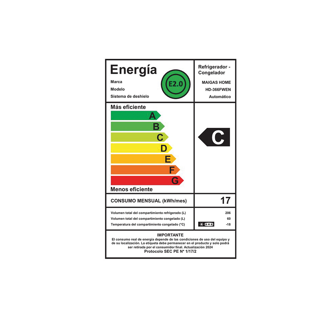 Refrigerador No Frost 266 lt. 7