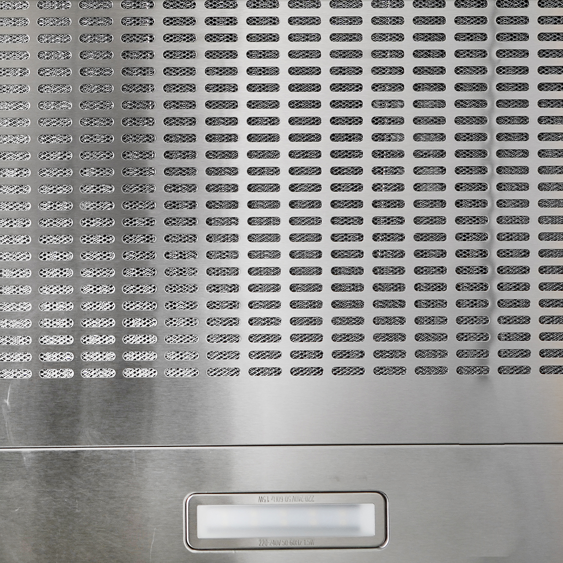 CAMPANA FRENTE INOX 3 VEL CONTROL BOTON 6