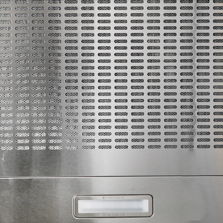 CAMPANA FRENTE INOX 3 VEL CONTROL BOTON 6