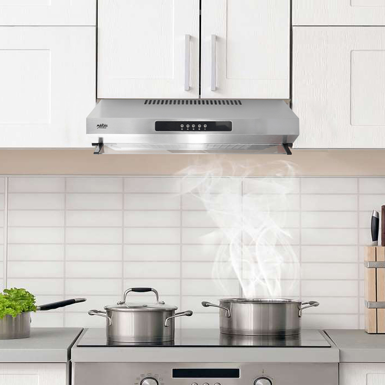 CAMPANA FRENTE INOX 3 VEL CONTROL BOTON 7