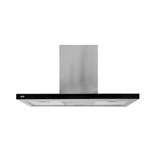 CAMPANA RECTANGULAR TOUCH FRENTE INOX 90CM