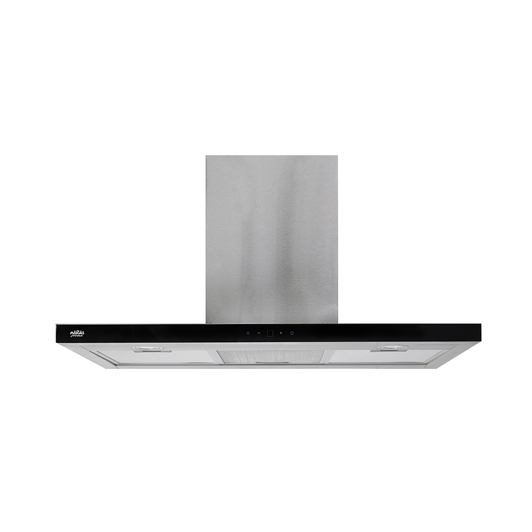 CAMPANA RECTANGULAR TOUCH FRENTE INOX 90CM 1