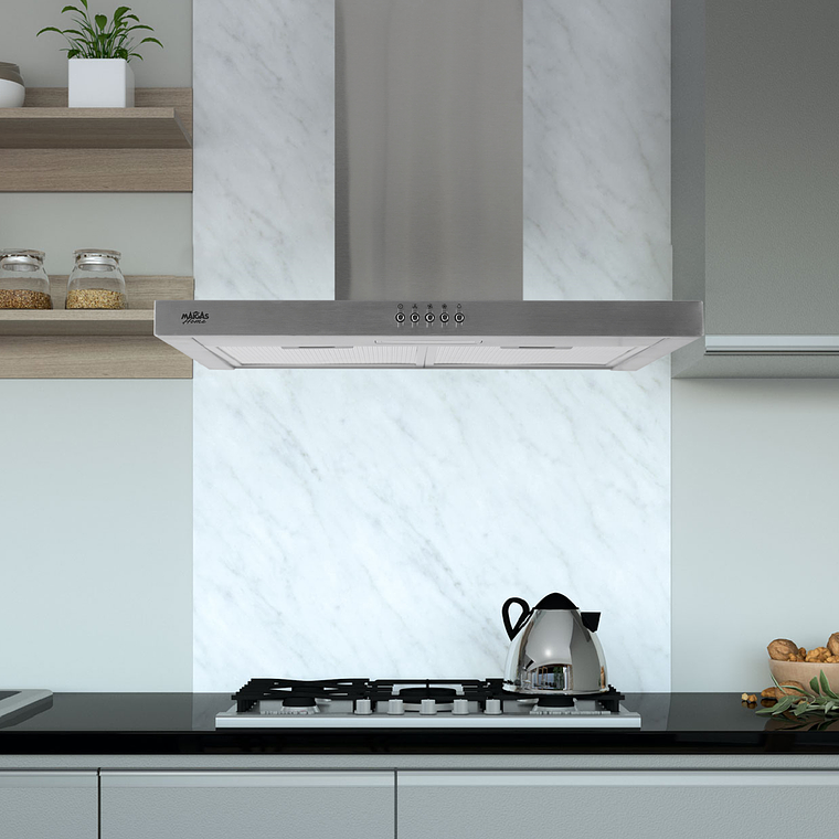 CAMPANA RECTANGULAR FRENTE INOX DIGITAL 60CM 7