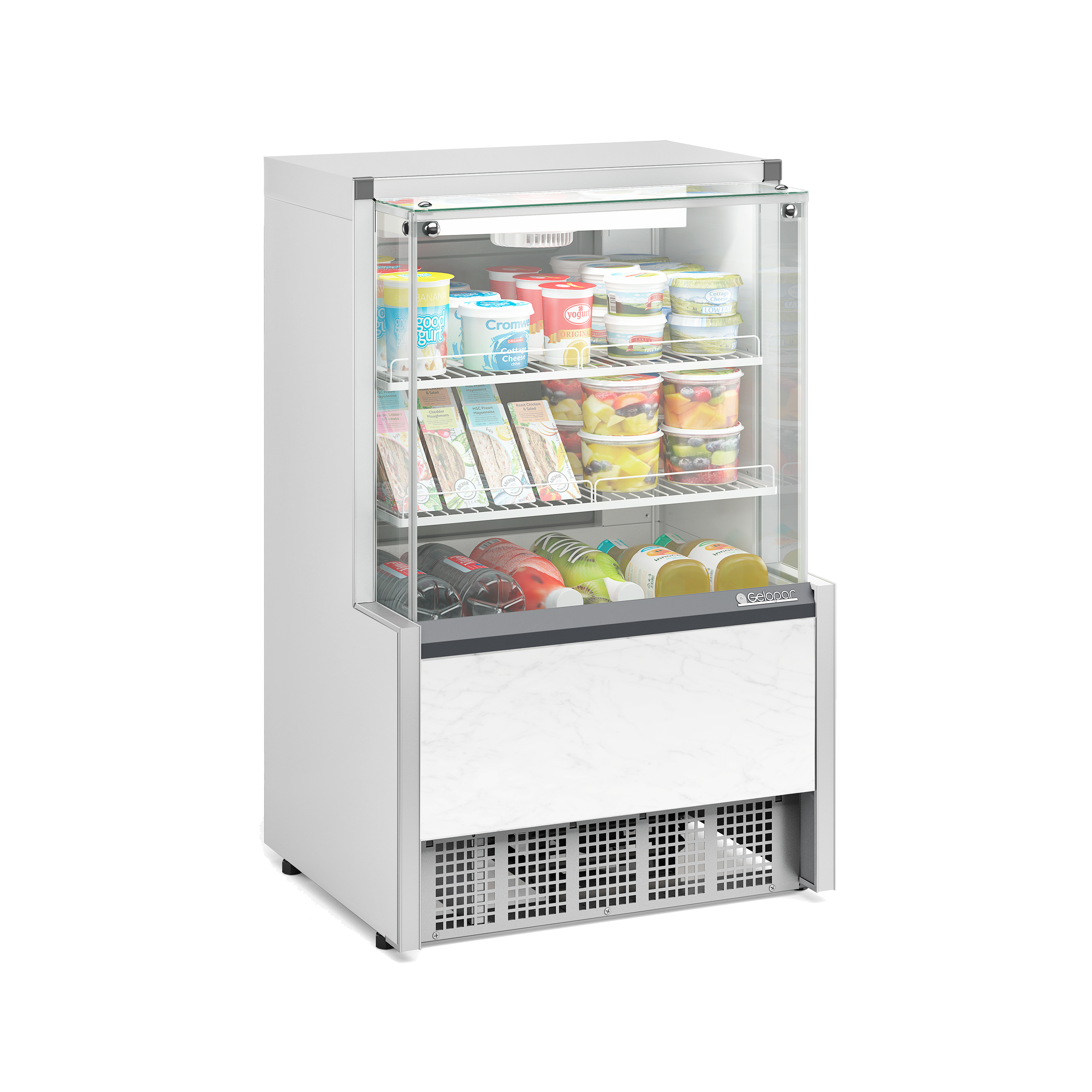 Vitrina mural refrigerada 750 mm. Blanca - Retaildigital.cl