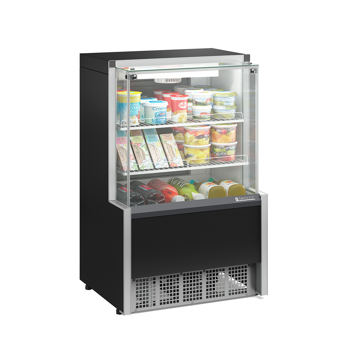 Vitrina mural refrigerada 750 mm. Negra 1