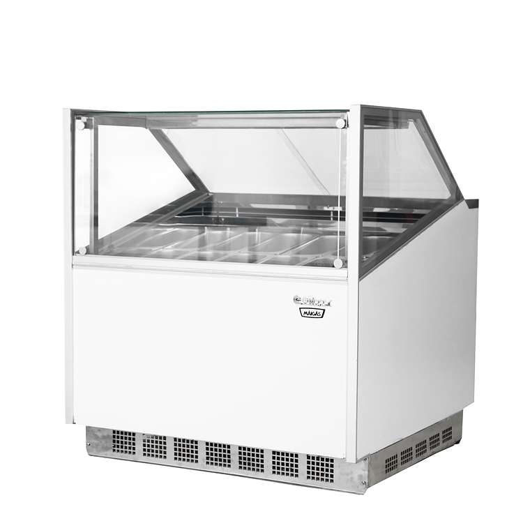 Vitrina para Helados 12 x 5 lt. Blanca 2