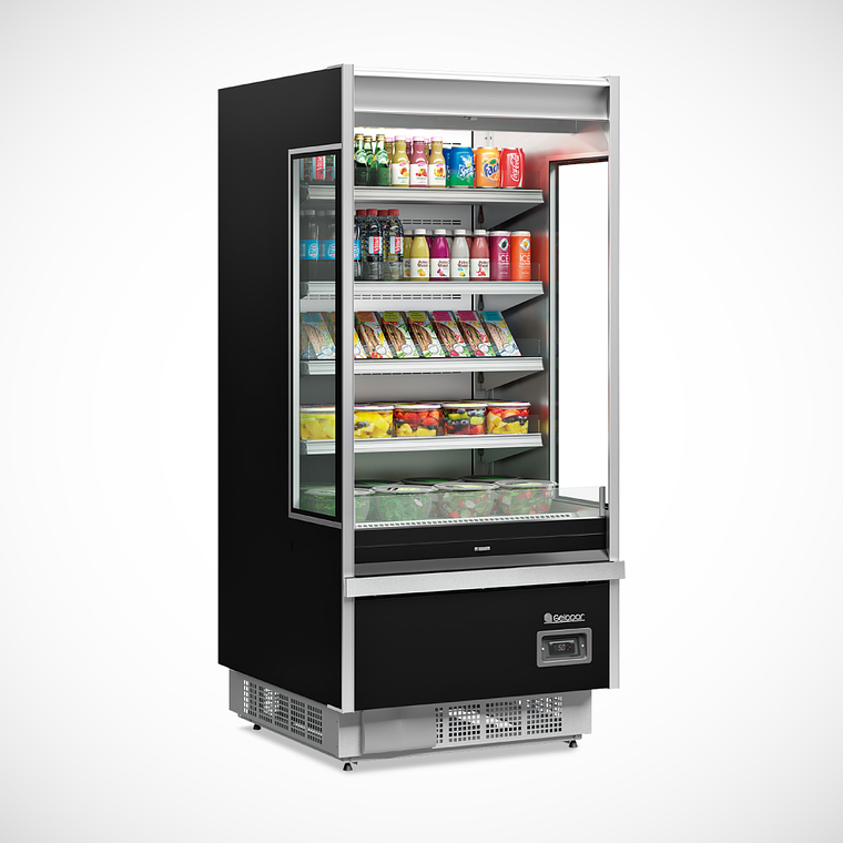 Expositor Mural refrigerado  900 mm. Negro 1