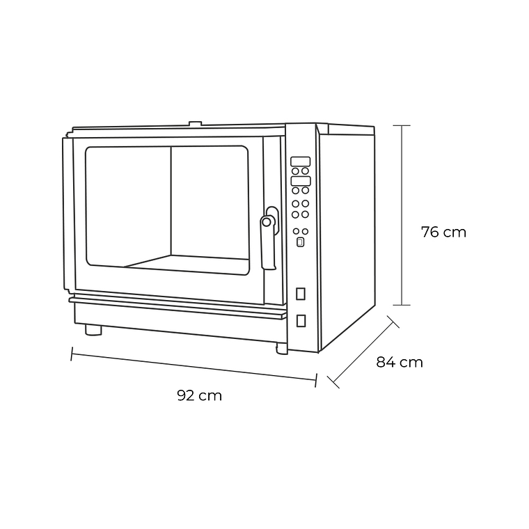 HORNO CONVECTOR DIGITAL ELECTRICO 5 BDJ. 2