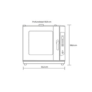 HORNO CONVECTOR DIGITAL 6 BDJ.  GLP