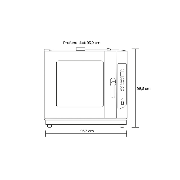 HORNO CONVECTOR DIGITAL 6 BDJ.  GLP 2