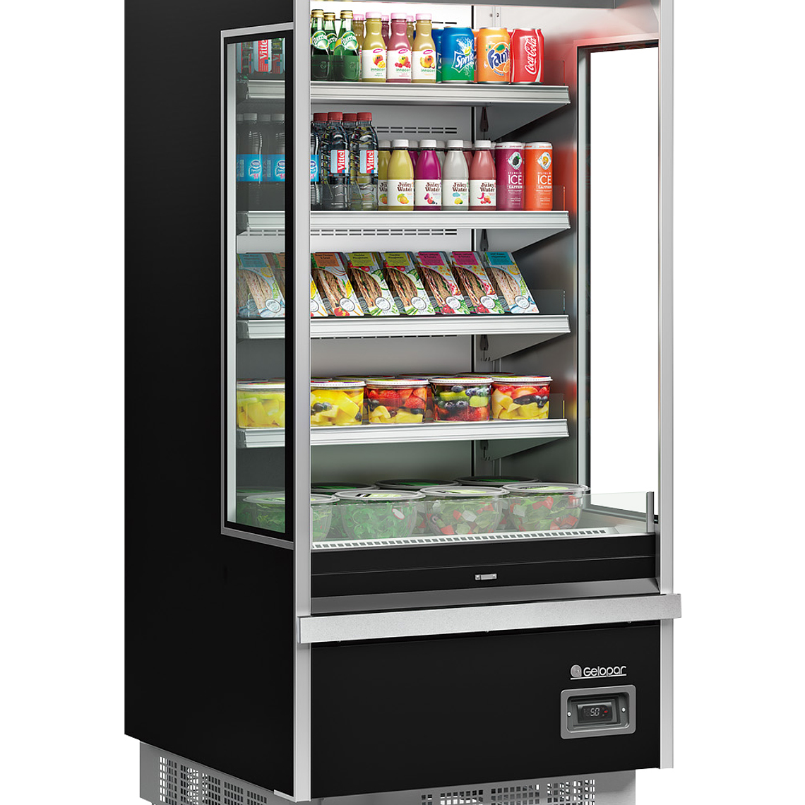 Expositor Mural refrigerado  900 mm. Negro 3