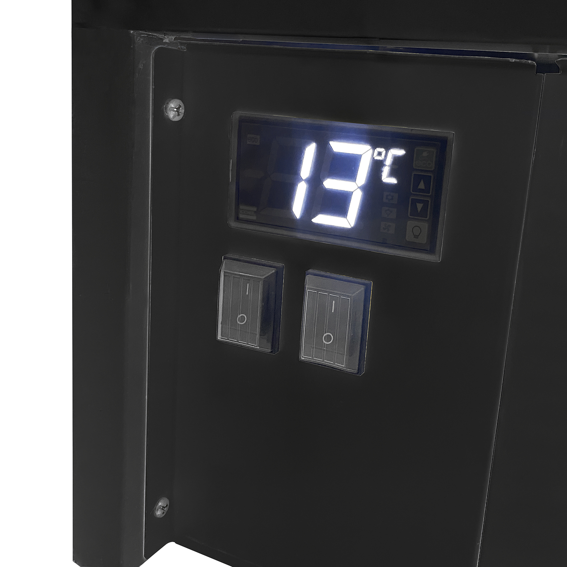 Vitrina para Helados 12 x 5 lt. Negra 5