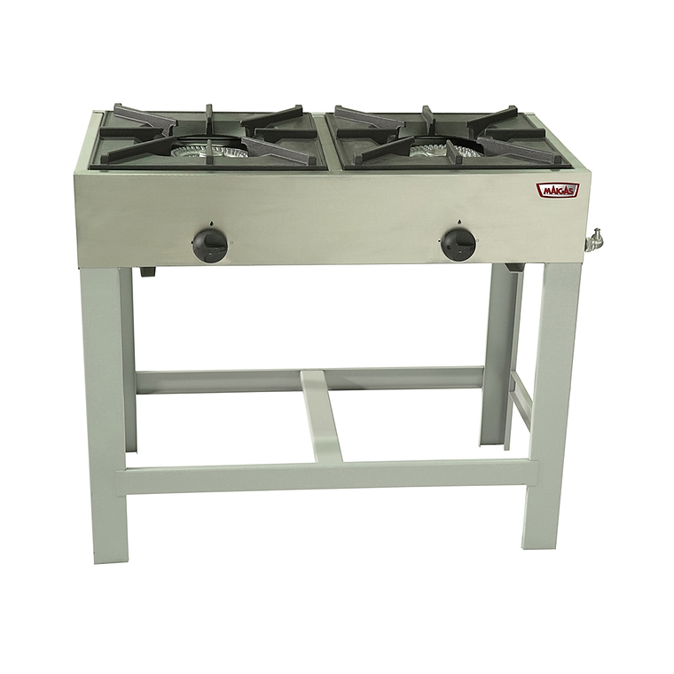 Anafe Alto 2 parrillas 43x43 cm. GN 1