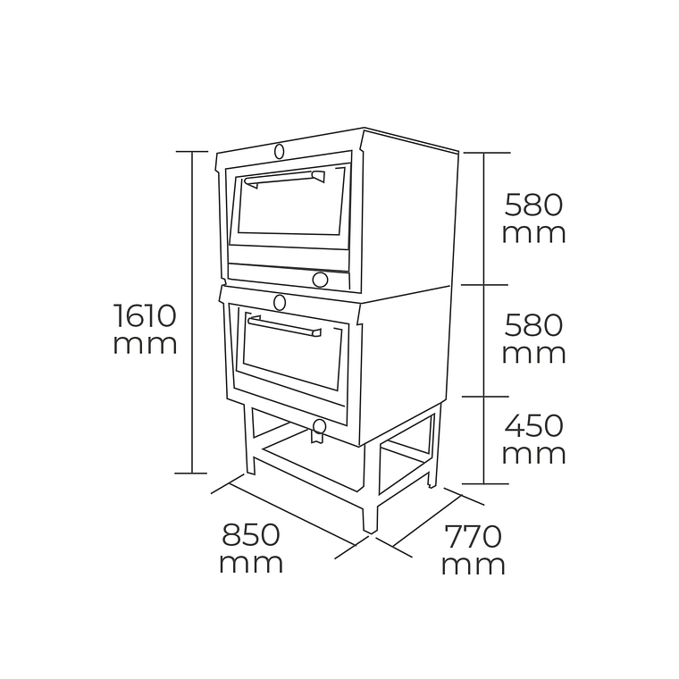 Horno 2 Camara  GLP 2