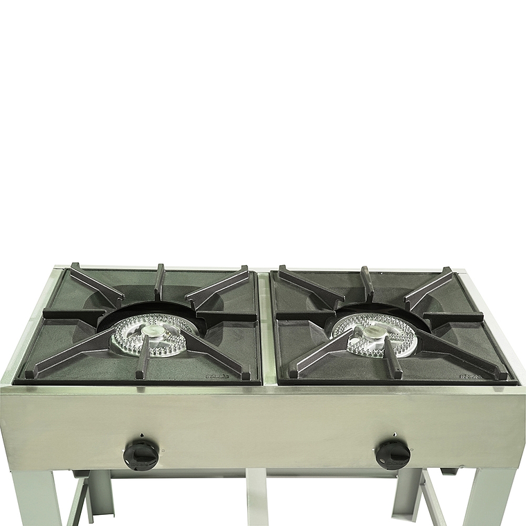 Anafe Alto 2 parrillas 43x43 cm. GN 3