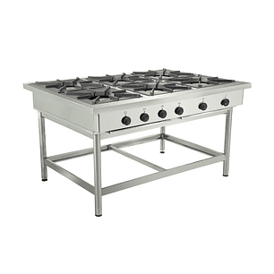 Anafe 6 parrillas 43x43 cm. GN