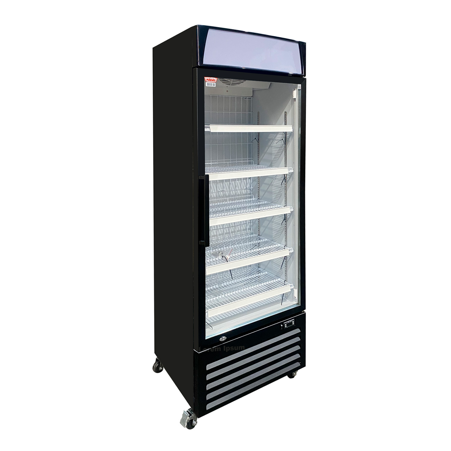 FREEZER VERTICAL 1 PUERTA DE VIDRIO 400 Litros - Retaildigital.cl