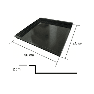 Bandeja 560x430x20 mm.