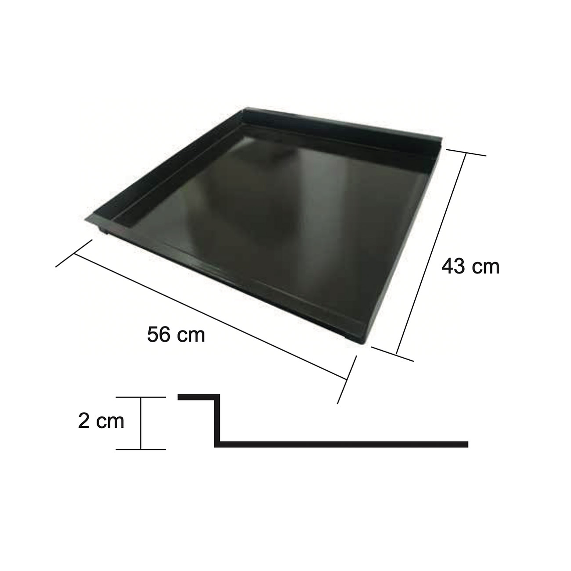 Bandeja 560x430x20 mm. 1