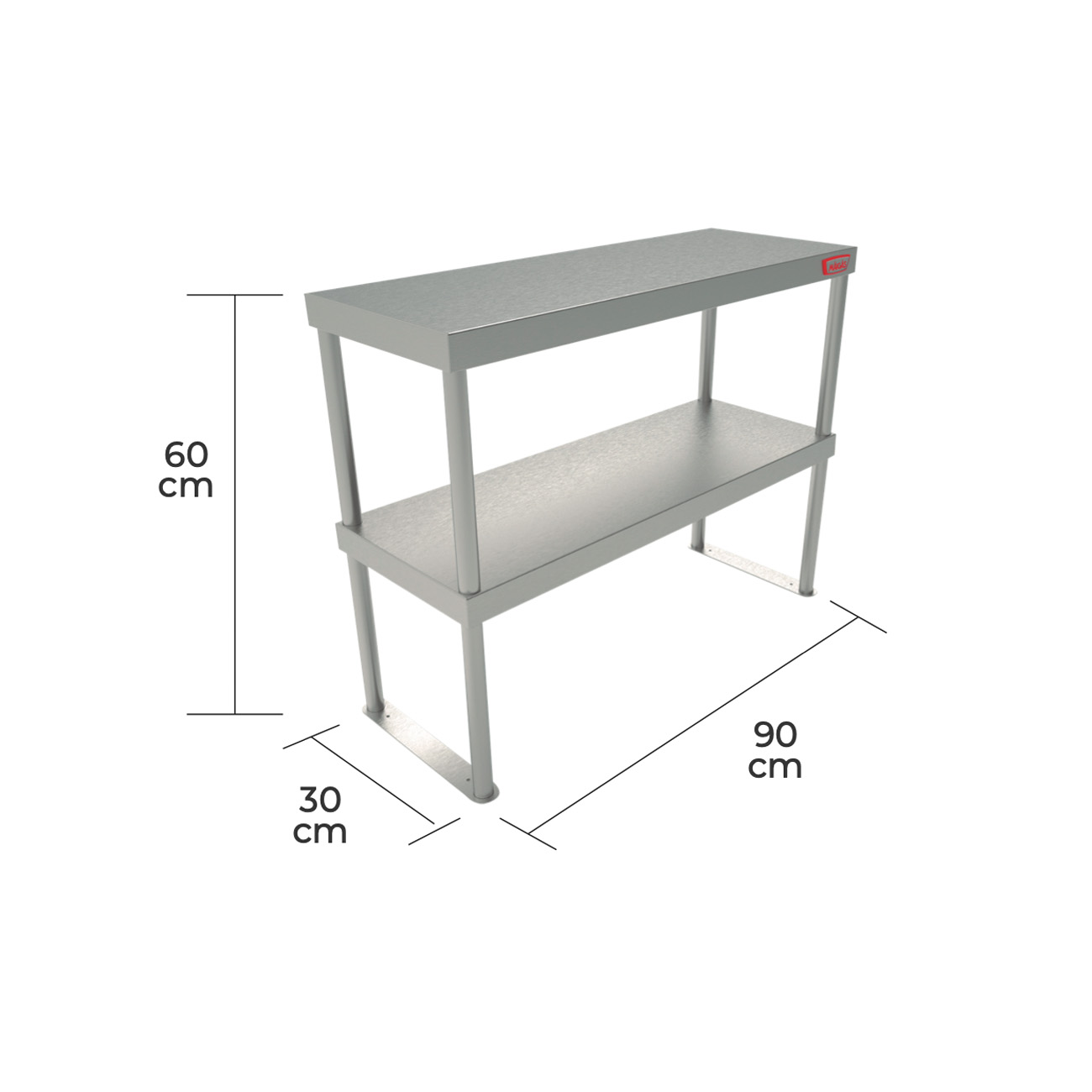Plateo Doble Modulo 900 mm.