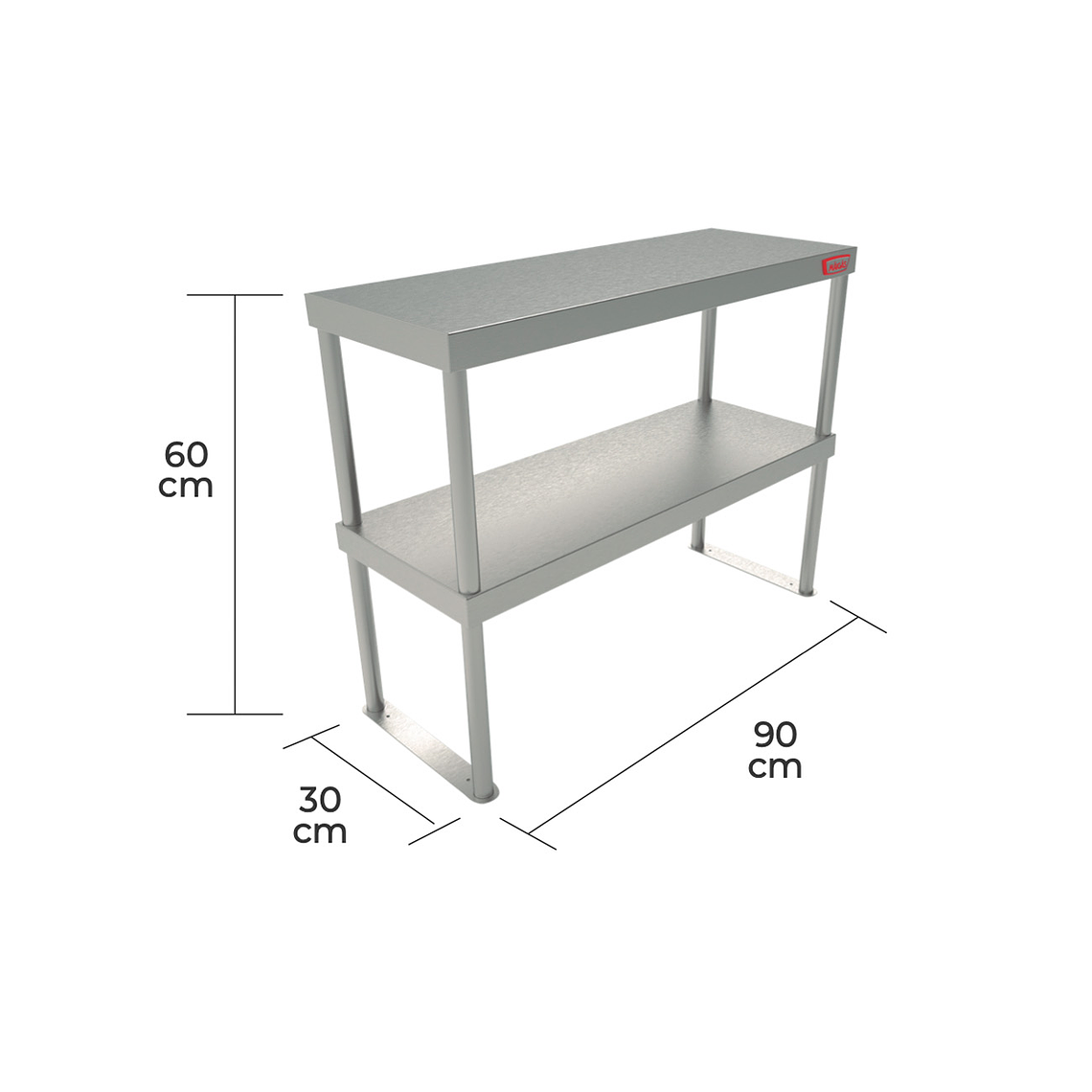 Plateo Doble Modulo 900 mm. 1