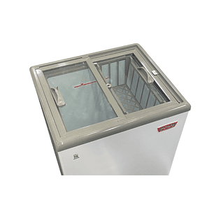 CONGELADOR DUAL TAPA DE VIDRIO 100 Lts.