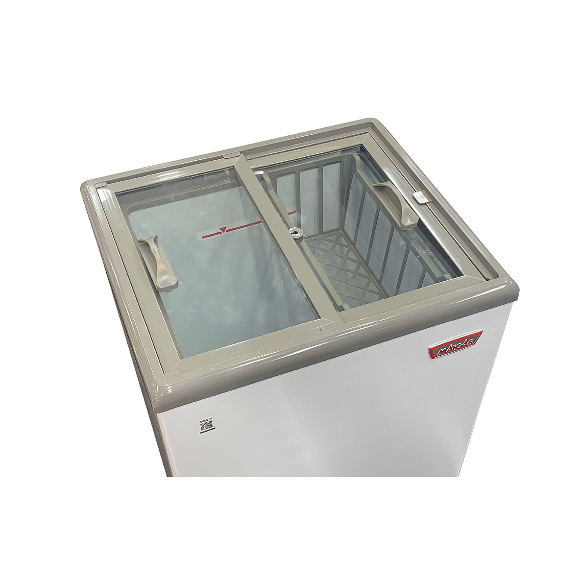 CONGELADOR DUAL TAPA DE VIDRIO 100 Lts. 2