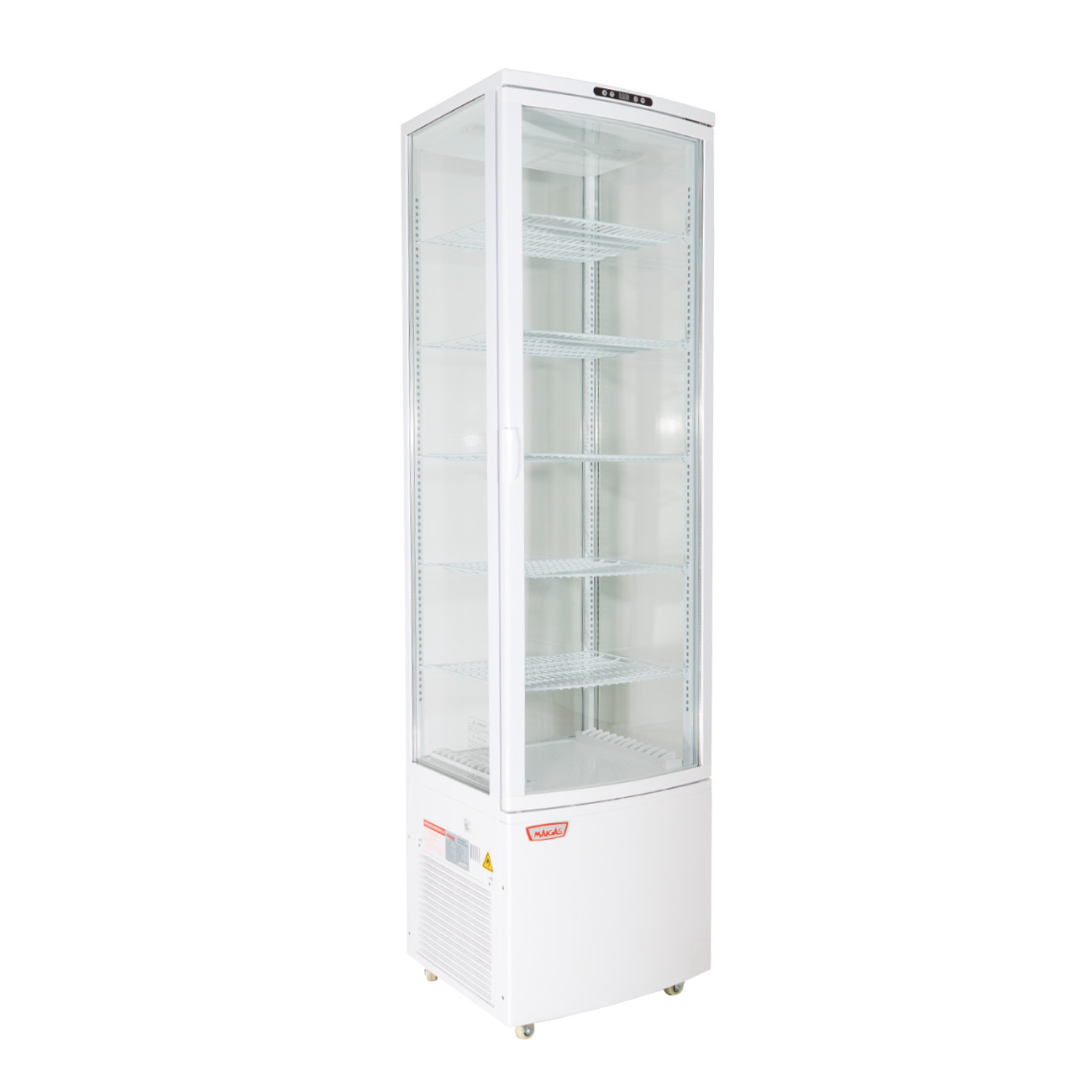 Vitrina pastelera vertical 288 lt. Blanca - Retaildigital.cl