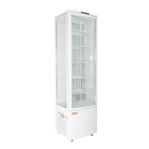 Vitrina pastelera vertical 288 lt. Blanca