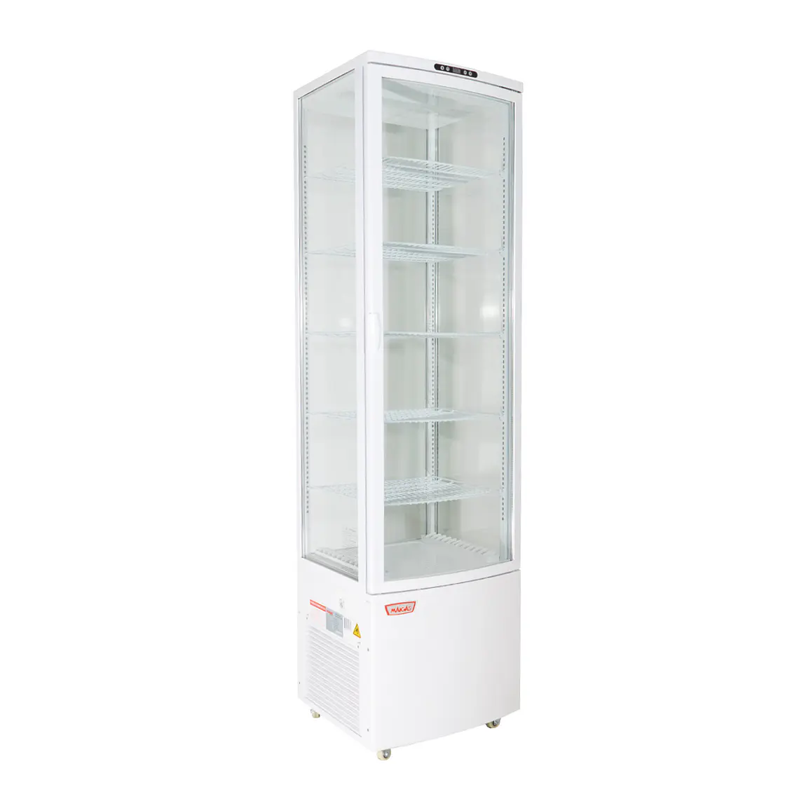 Vitrina pastelera vertical 288 lt. Blanca 1