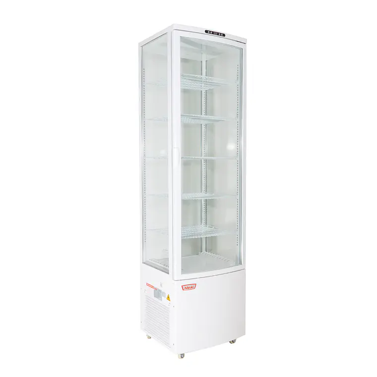 Vitrina pastelera vertical 288 lt. Blanca 1