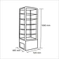 Vitrina pastelera vertical 288 lt. Blanca - Miniatura 2