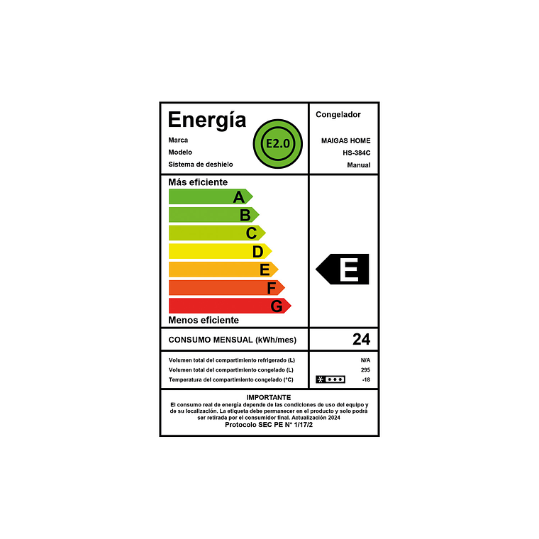 Congelador dual tapa dura 295LT 5