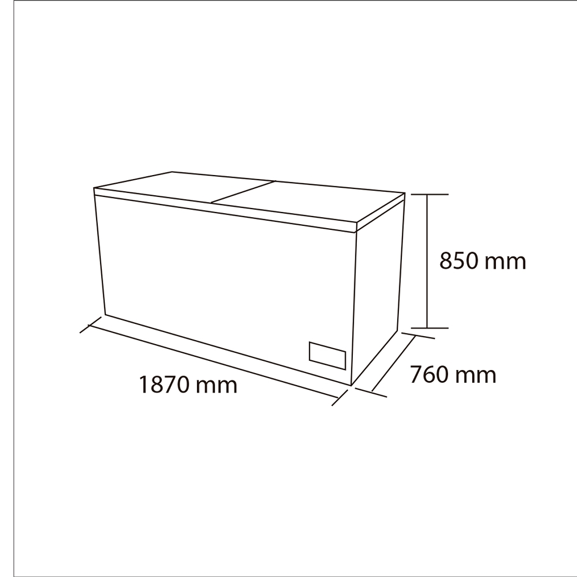 Congelador dual tapa dura 612 LT 3