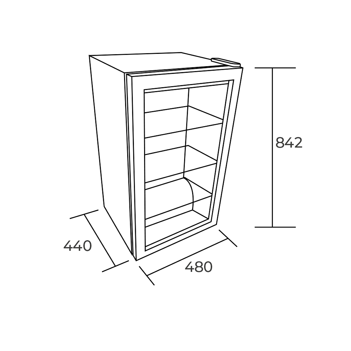 WINE / BEER  COOLER 96 LT. NEGRO 5