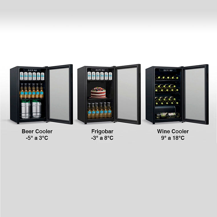 WINE / BEER  COOLER 96 LT. NEGRO 6