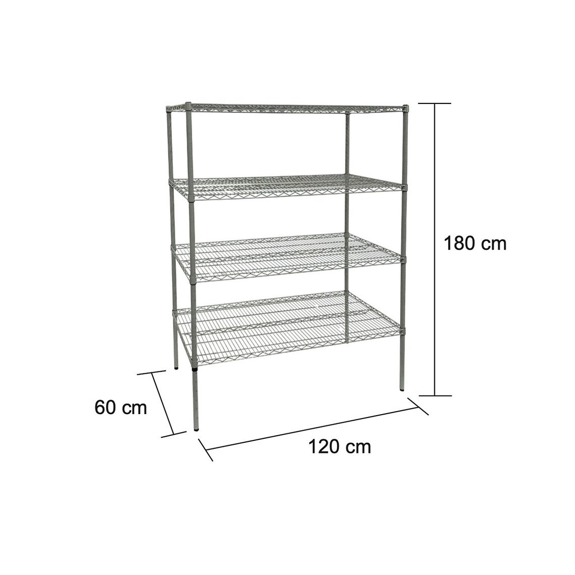 Estante Epóxico 120x60x180 cm. 4