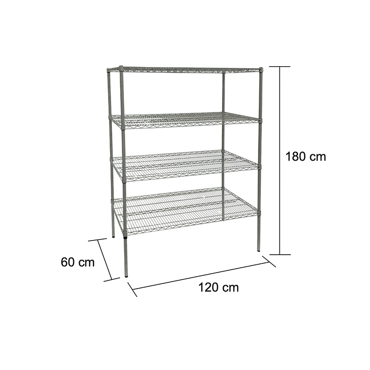 Estante Epóxico 120x60x180 cm. 4