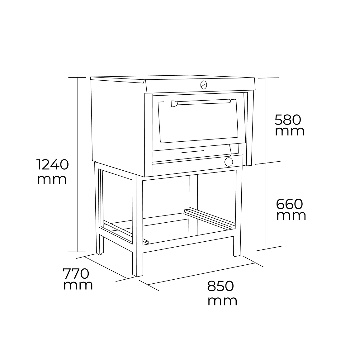 Horno 1 Camara GLP  ECO 8