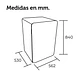MINIBAR RETRO 116 LT. NEGRO - Miniatura 3