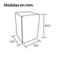 MINIBAR RETRO 116 LT. ROJO - Miniatura 3